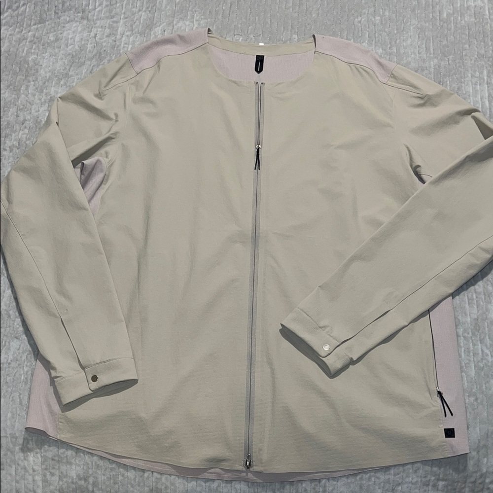 Lululemon Tan and Cream Zip-Up Jacket